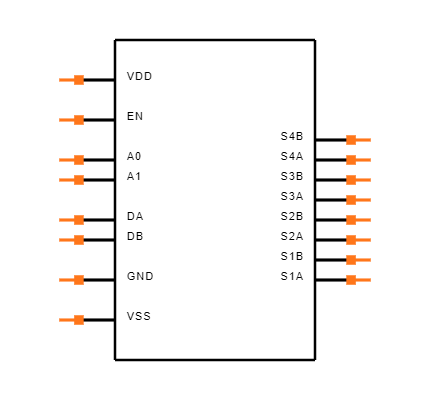 ADG509ATQ/883B Symbol