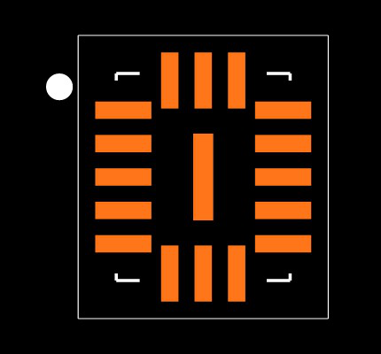 ADL5569BCPZ-R7 Footprint