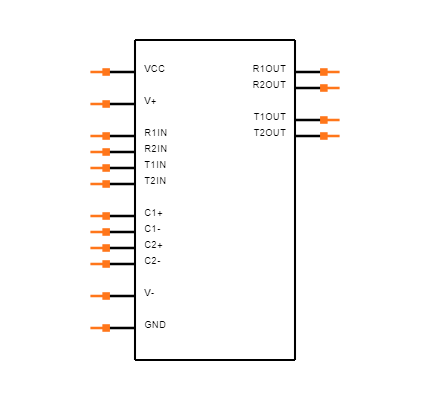 ADM232AANZ Symbol