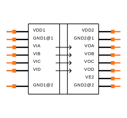 ADUM1400 Symbol
