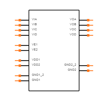 ADUM1401WTRWZ Symbol