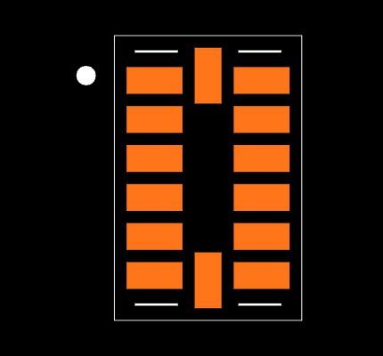 ADXL345TCCZ-EP-RL7 Footprint