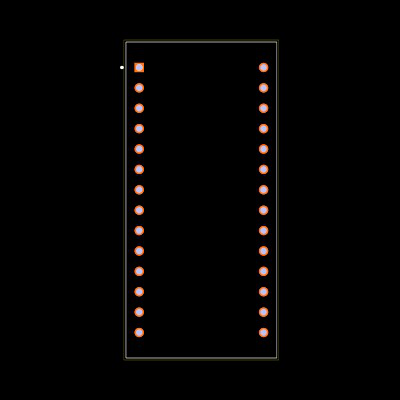 DS1230Y-100 Footprint