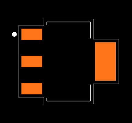 DS1233Z-10+ Footprint
