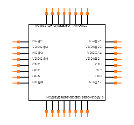 HMC1023LP5E Symbol