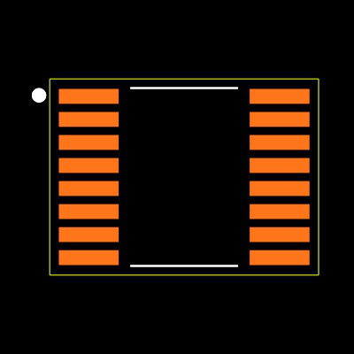HMC241AQS16 Footprint