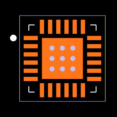 HMC385LP4TR Footprint