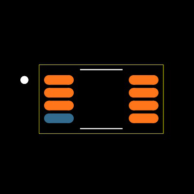 HMC412BMS8GE Footprint