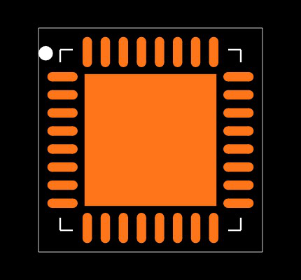 HMC465LP5E Footprint