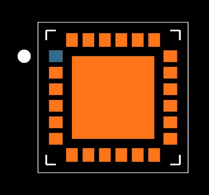 HMC499LC4 Footprint