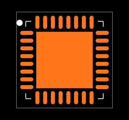 HMC626ALP5ETR Footprint