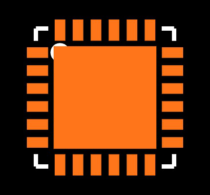 HMC641LC4 Footprint