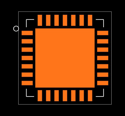 HMC647ALP6E Footprint