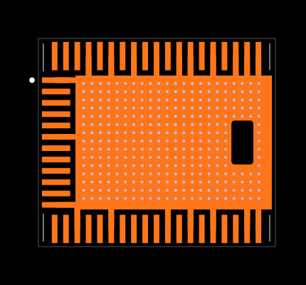 HMC7584LG Footprint