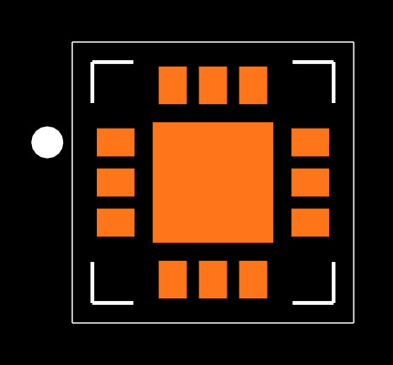 HMC814LC3B Footprint