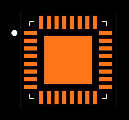 HMC998APM5ETR-R5 Footprint