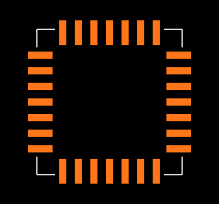 ICL7135CQI Footprint