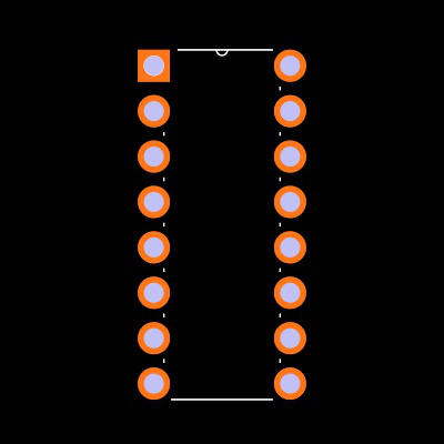 LT1181ACN#PBF Footprint