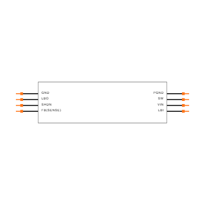 LT1303CN8#PBF Symbol