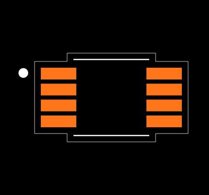 LT6016MPMS8#PBF Footprint