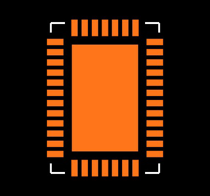 LTC2449CUHF#PBF Footprint