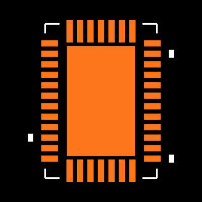 LTC2496CUHF#PBF Footprint