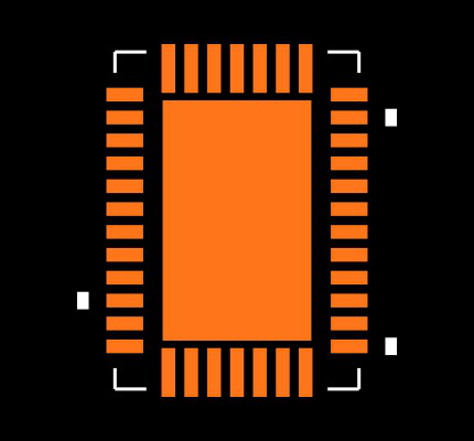 LTC2845CUHF#TRPBF Footprint