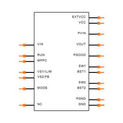 LTC3130IUDC#PBF Symbol