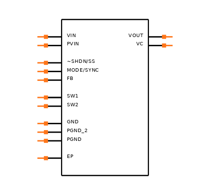 LTC3443EDE#PBF Symbol