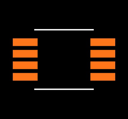 LTC4052EMS8E-4.2 Footprint