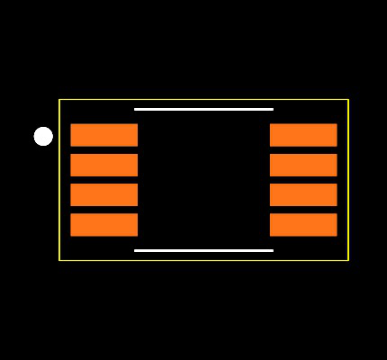 LTC6655BHMS8-2.5#PBF Footprint