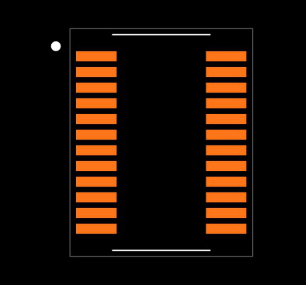 MAX1068BCEG+ Footprint