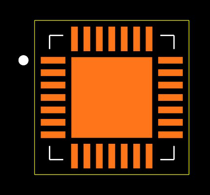 MAX11137ATI+ Footprint