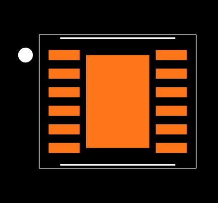 MAX11156ETC+ Footprint