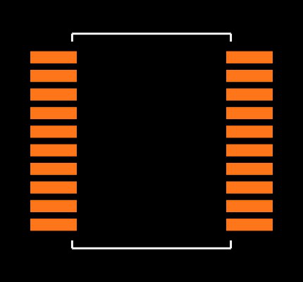 MAX1204BCAP+ Footprint