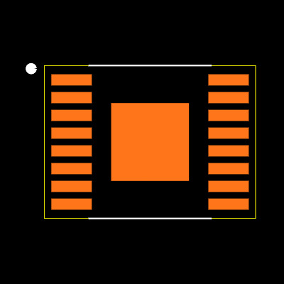 MAX1454AUE+T Footprint
