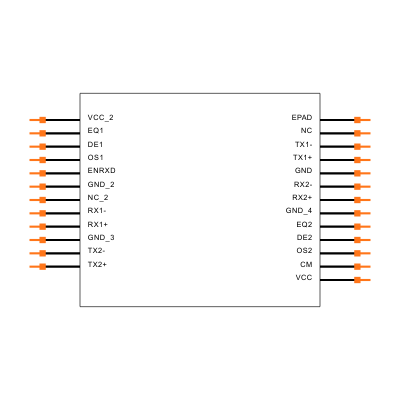 MAX14972CTG+ Symbol