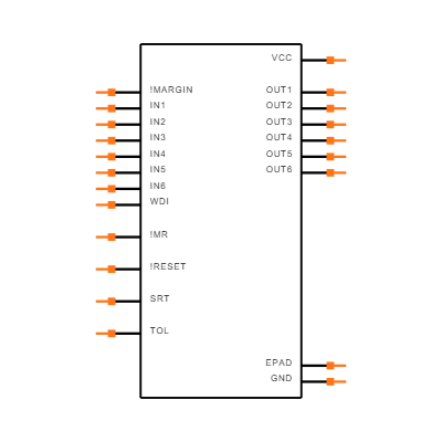 MAX16004ETP+T Symbol