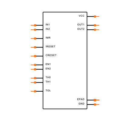 MAX16025TE+T Symbol