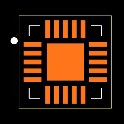 MAX16027TP+ Footprint