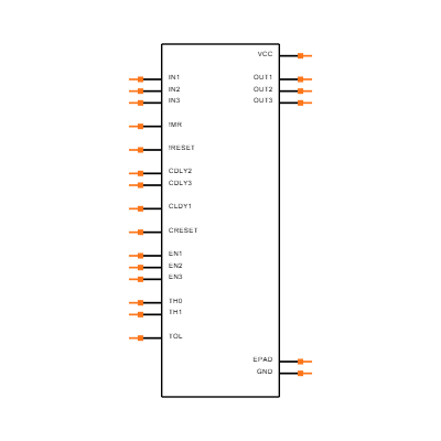 MAX16027TP+ Symbol