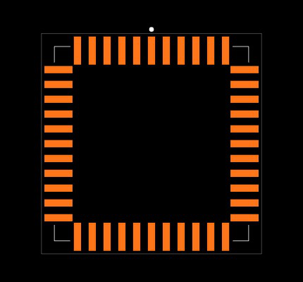 MAX180CCQH+D Footprint