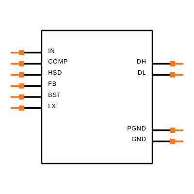 MAX1954AEUB+T Symbol