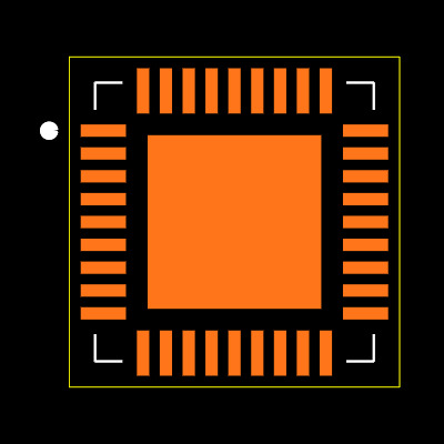 MAX19791ETX+T Footprint
