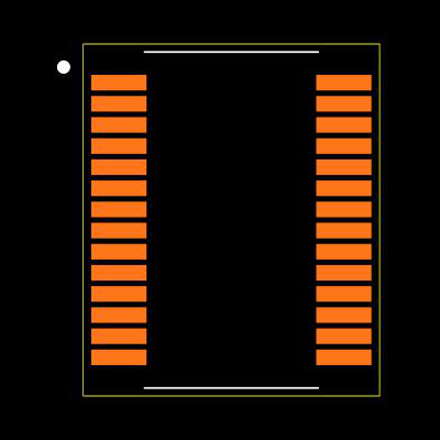 MAX213EAI+T Footprint