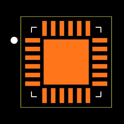 MAX22088GTG+ Footprint