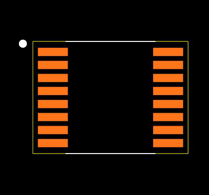 MAX221ECUE+ Footprint