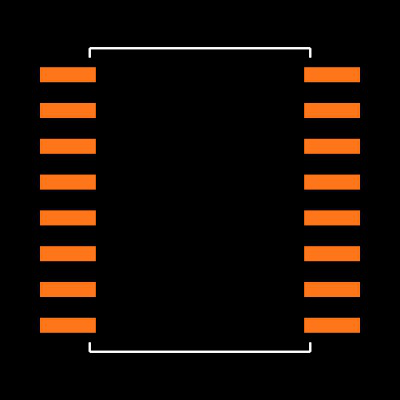 MAX232ECWE Footprint