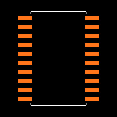 MAX233AEWP Footprint