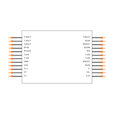 MAX236EWG Symbol